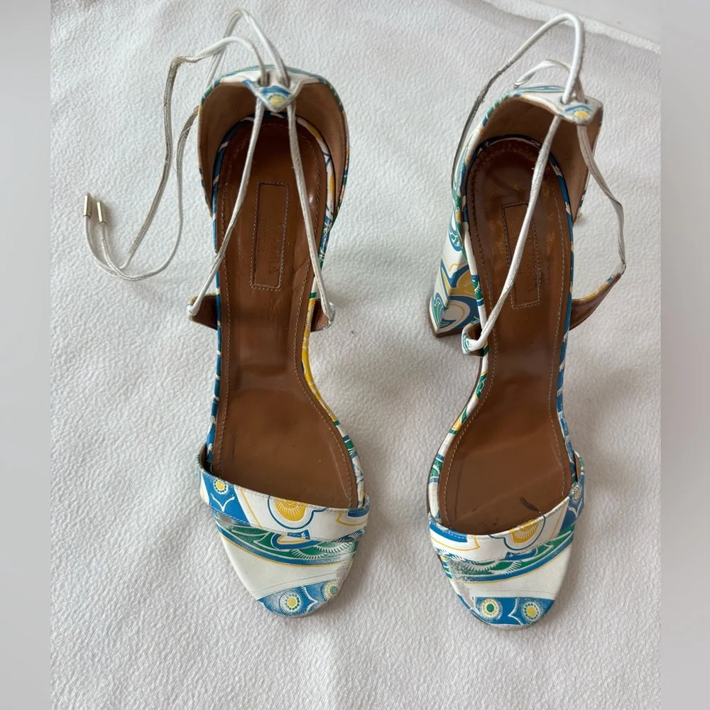 Aquazzura Tie-up ‘Lily’ Sandals - Picture 3 of 9